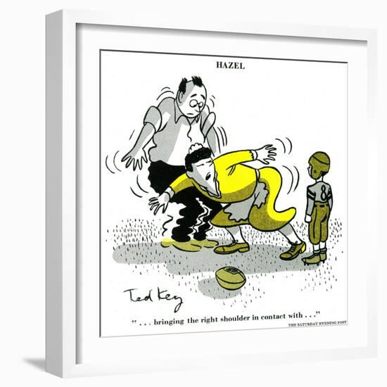 Hazel Cartoon-Ted Key-Framed Giclee Print