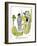 Hazel Cartoon-Ted Key-Framed Giclee Print