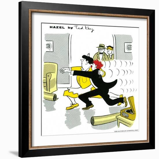 Hazel Cartoon-Ted Key-Framed Giclee Print