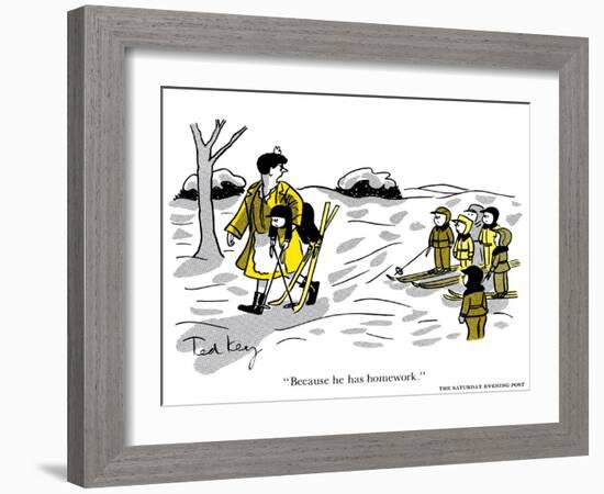 Hazel Cartoon-Ted Key-Framed Giclee Print