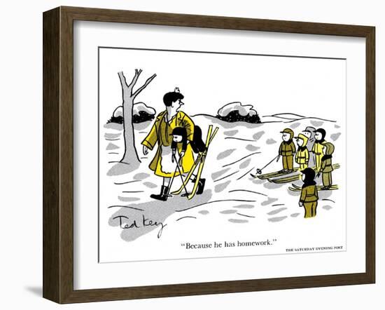 Hazel Cartoon-Ted Key-Framed Giclee Print