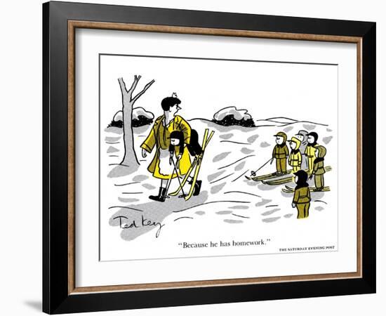 Hazel Cartoon-Ted Key-Framed Giclee Print