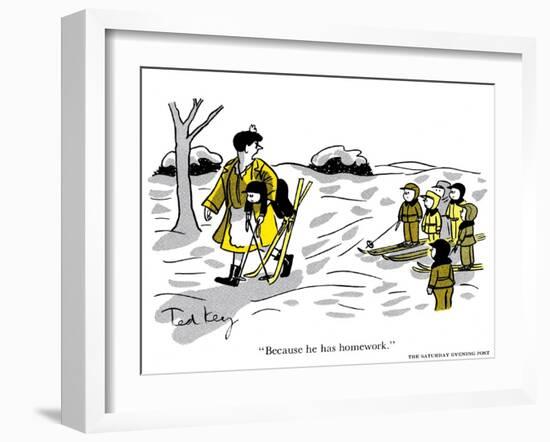 Hazel Cartoon-Ted Key-Framed Giclee Print