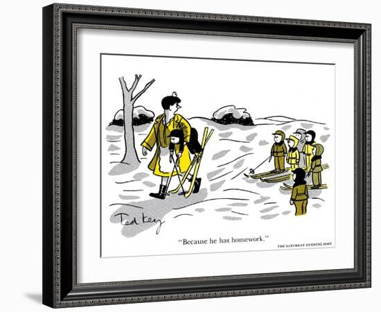 Hazel Cartoon-Ted Key-Framed Giclee Print