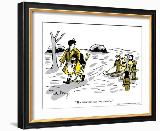 Hazel Cartoon-Ted Key-Framed Giclee Print