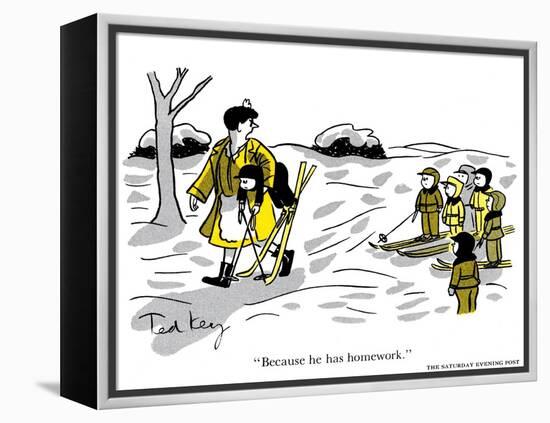 Hazel Cartoon-Ted Key-Framed Premier Image Canvas