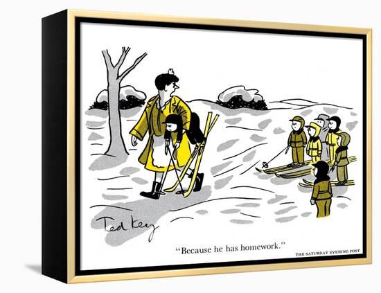 Hazel Cartoon-Ted Key-Framed Premier Image Canvas