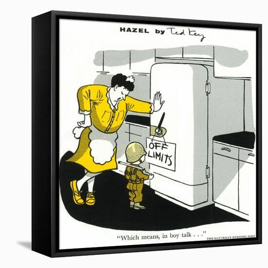 Hazel Cartoon-Ted Key-Framed Premier Image Canvas