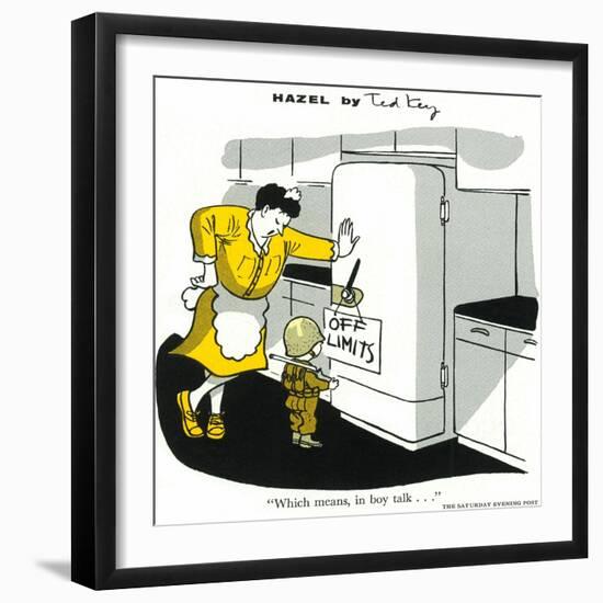 Hazel Cartoon-Ted Key-Framed Giclee Print