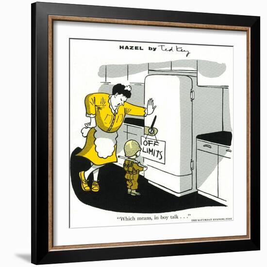 Hazel Cartoon-Ted Key-Framed Giclee Print