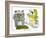 Hazel Cartoon-Ted Key-Framed Giclee Print