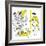 Hazel Cartoon-Ted Key-Framed Giclee Print