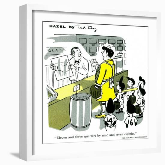 Hazel Cartoon-Ted Key-Framed Giclee Print