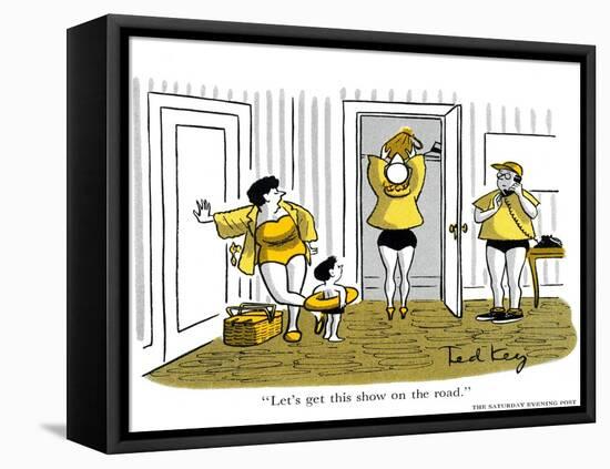 Hazel Cartoon-Ted Key-Framed Premier Image Canvas