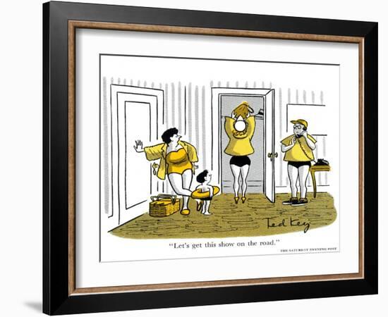 Hazel Cartoon-Ted Key-Framed Giclee Print