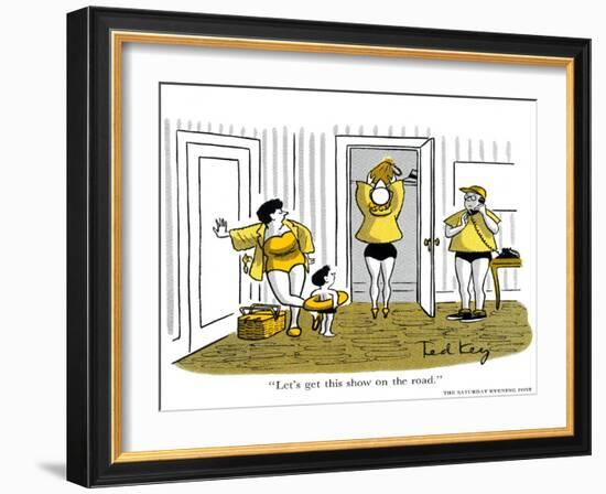 Hazel Cartoon-Ted Key-Framed Giclee Print