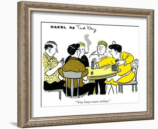 Hazel Cartoon-Ted Key-Framed Giclee Print