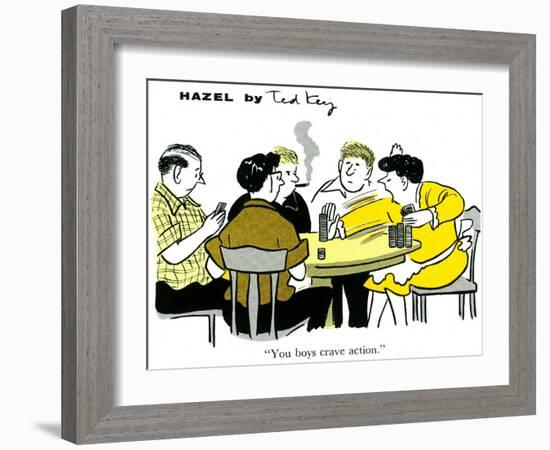 Hazel Cartoon-Ted Key-Framed Giclee Print