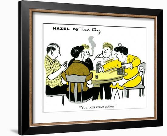 Hazel Cartoon-Ted Key-Framed Giclee Print