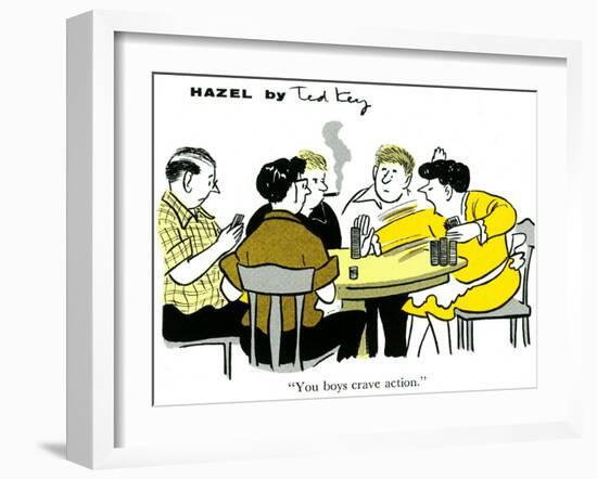 Hazel Cartoon-Ted Key-Framed Giclee Print