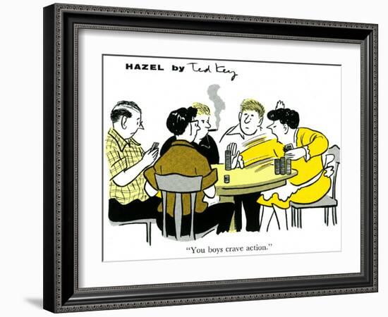 Hazel Cartoon-Ted Key-Framed Giclee Print