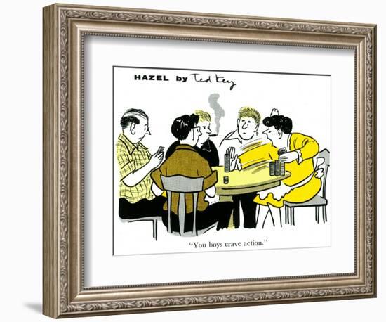 Hazel Cartoon-Ted Key-Framed Giclee Print