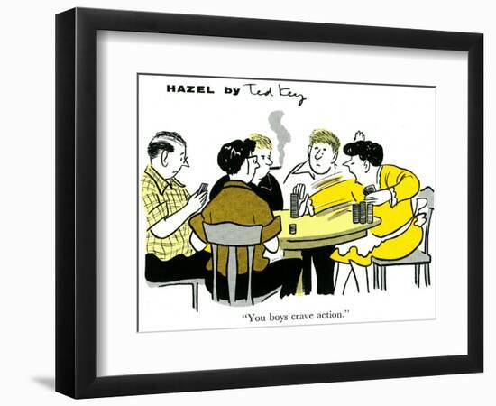 Hazel Cartoon-Ted Key-Framed Giclee Print