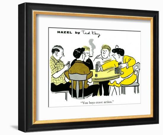 Hazel Cartoon-Ted Key-Framed Giclee Print