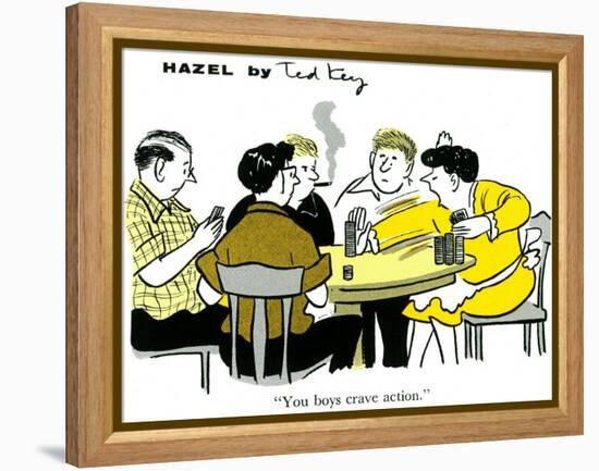 Hazel Cartoon-Ted Key-Framed Premier Image Canvas