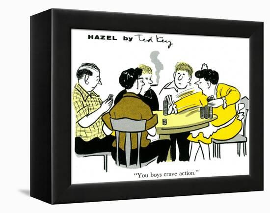 Hazel Cartoon-Ted Key-Framed Premier Image Canvas