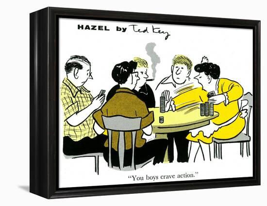 Hazel Cartoon-Ted Key-Framed Premier Image Canvas