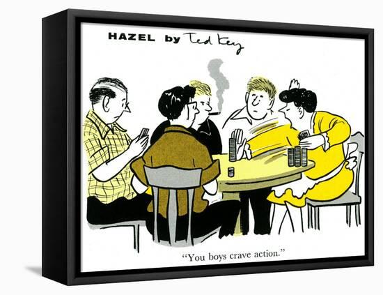 Hazel Cartoon-Ted Key-Framed Premier Image Canvas