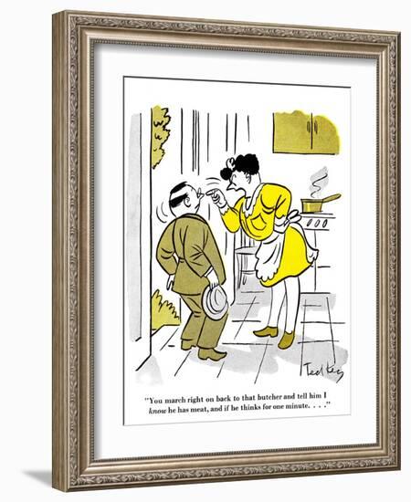 Hazel Cartoon-Ted Key-Framed Giclee Print