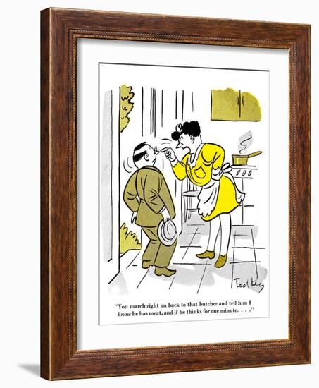 Hazel Cartoon-Ted Key-Framed Giclee Print