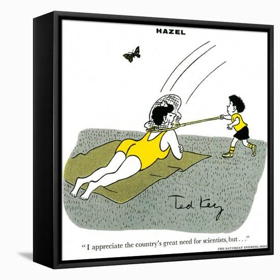 Hazel Cartoon-Ted Key-Framed Premier Image Canvas