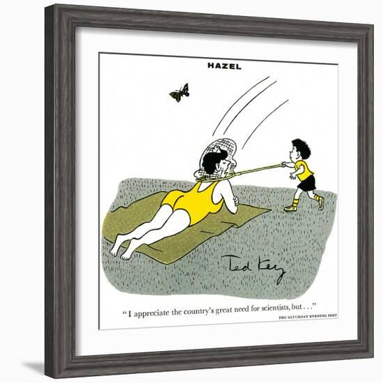 Hazel Cartoon-Ted Key-Framed Giclee Print