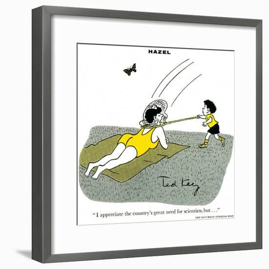 Hazel Cartoon-Ted Key-Framed Giclee Print