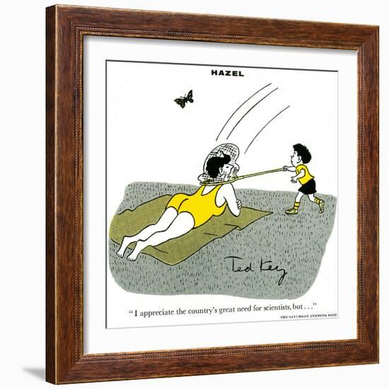 Hazel Cartoon-Ted Key-Framed Giclee Print