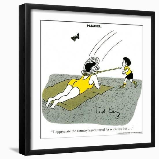 Hazel Cartoon-Ted Key-Framed Giclee Print