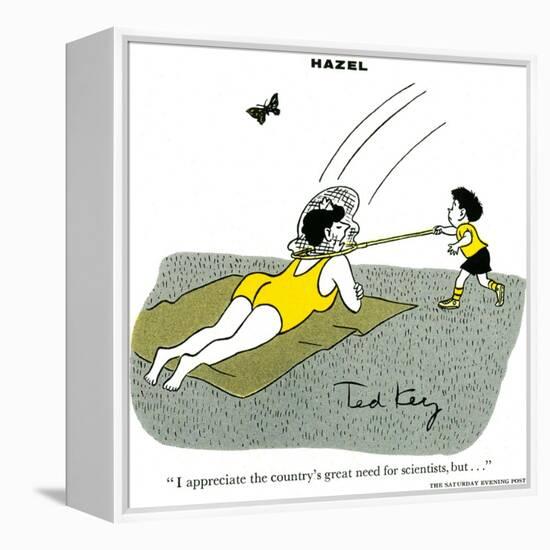 Hazel Cartoon-Ted Key-Framed Premier Image Canvas