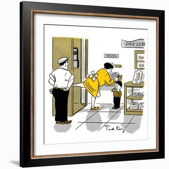 Hazel Cartoon-Ted Key-Framed Giclee Print