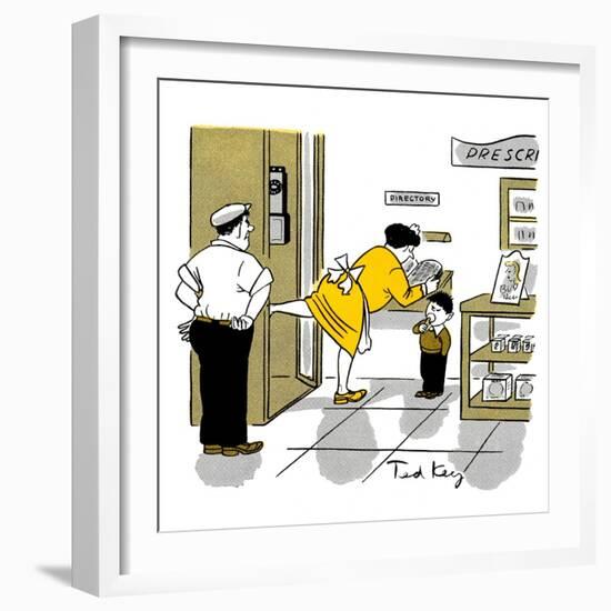 Hazel Cartoon-Ted Key-Framed Giclee Print