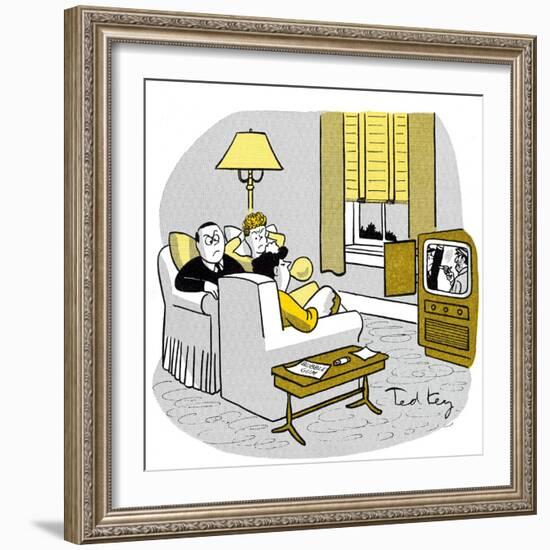 Hazel Cartoon-Ted Key-Framed Giclee Print