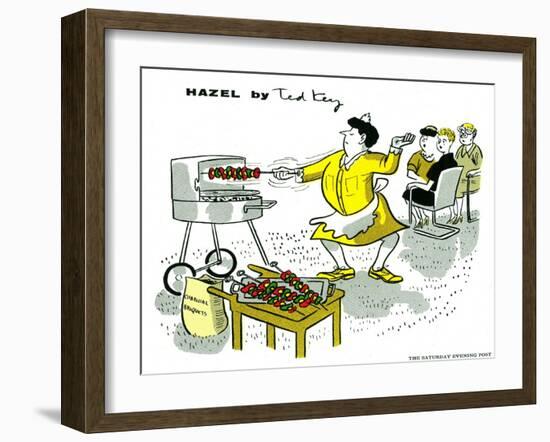 Hazel Cartoon-Ted Key-Framed Giclee Print