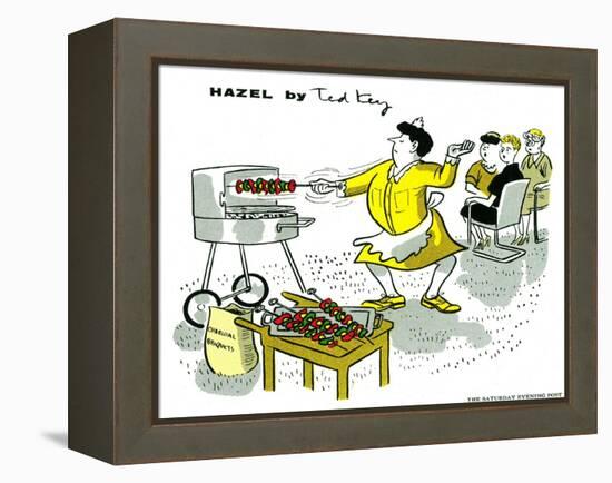 Hazel Cartoon-Ted Key-Framed Premier Image Canvas