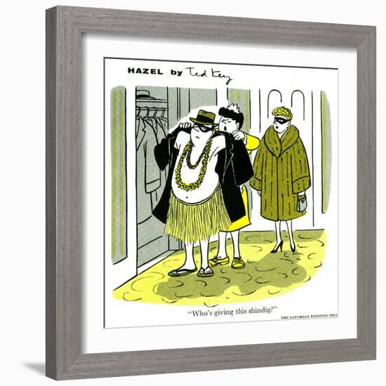 Hazel Cartoon-Ted Key-Framed Giclee Print