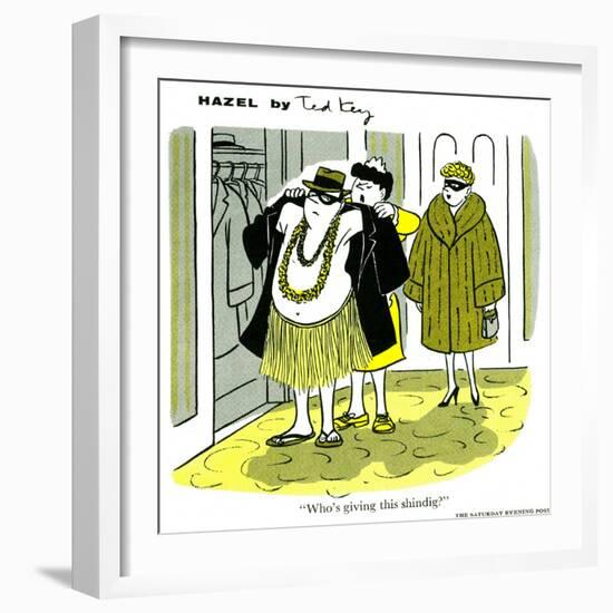 Hazel Cartoon-Ted Key-Framed Giclee Print