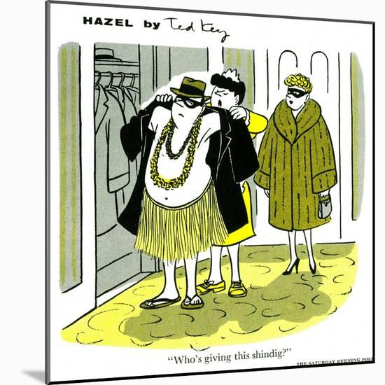 Hazel Cartoon-Ted Key-Mounted Giclee Print