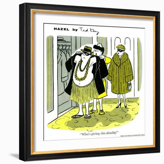 Hazel Cartoon-Ted Key-Framed Giclee Print