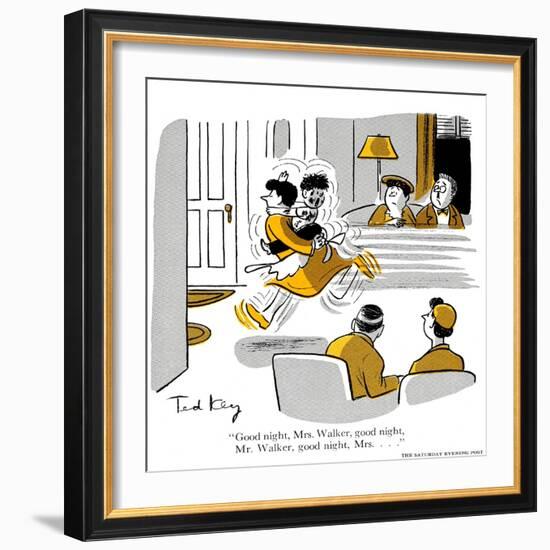 Hazel Cartoon-Ted Key-Framed Giclee Print